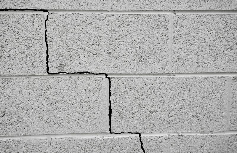 Cracked and Settled Bricks